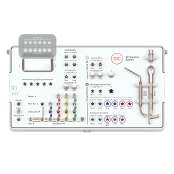 SIC Surgical Tray with Titanium Ratchet, equipped