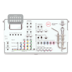 SIC Surgical Tray universal with Titanium Ratchet, equipped 