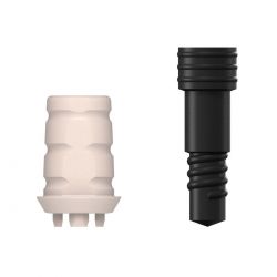 SICwhite Prov. Abutment RB, incl. Screw