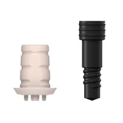 SICwhite Prov. Abutment WB, incl. Screw
