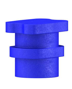 SIC Impression Caps, blue with Click, 5 pieces